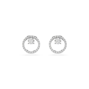 Swarovski Crystal Constella Rhodium Plated Stud Earrings