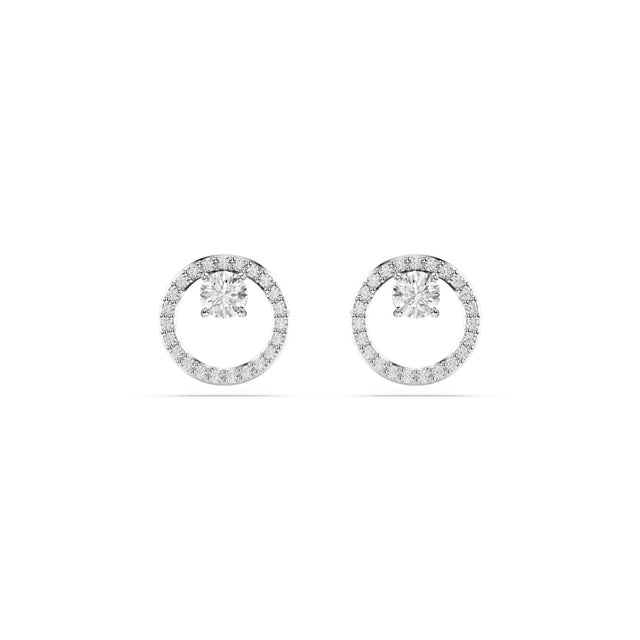 Swarovski Crystal Constella Rhodium Plated Stud Earrings