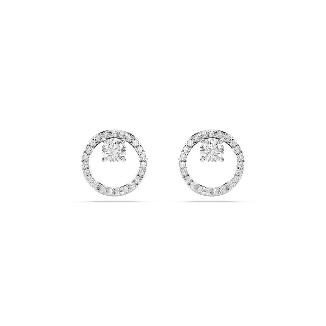 Swarovski Crystal Constella Rhodium Plated Stud Earrings