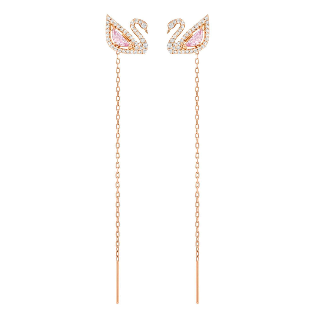 Swarovski Crystal Dazzling Swan Thread Earrings