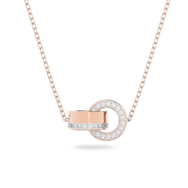 Swarovski Crystal Hollow Rose Gold-Tone Pendant Necklace