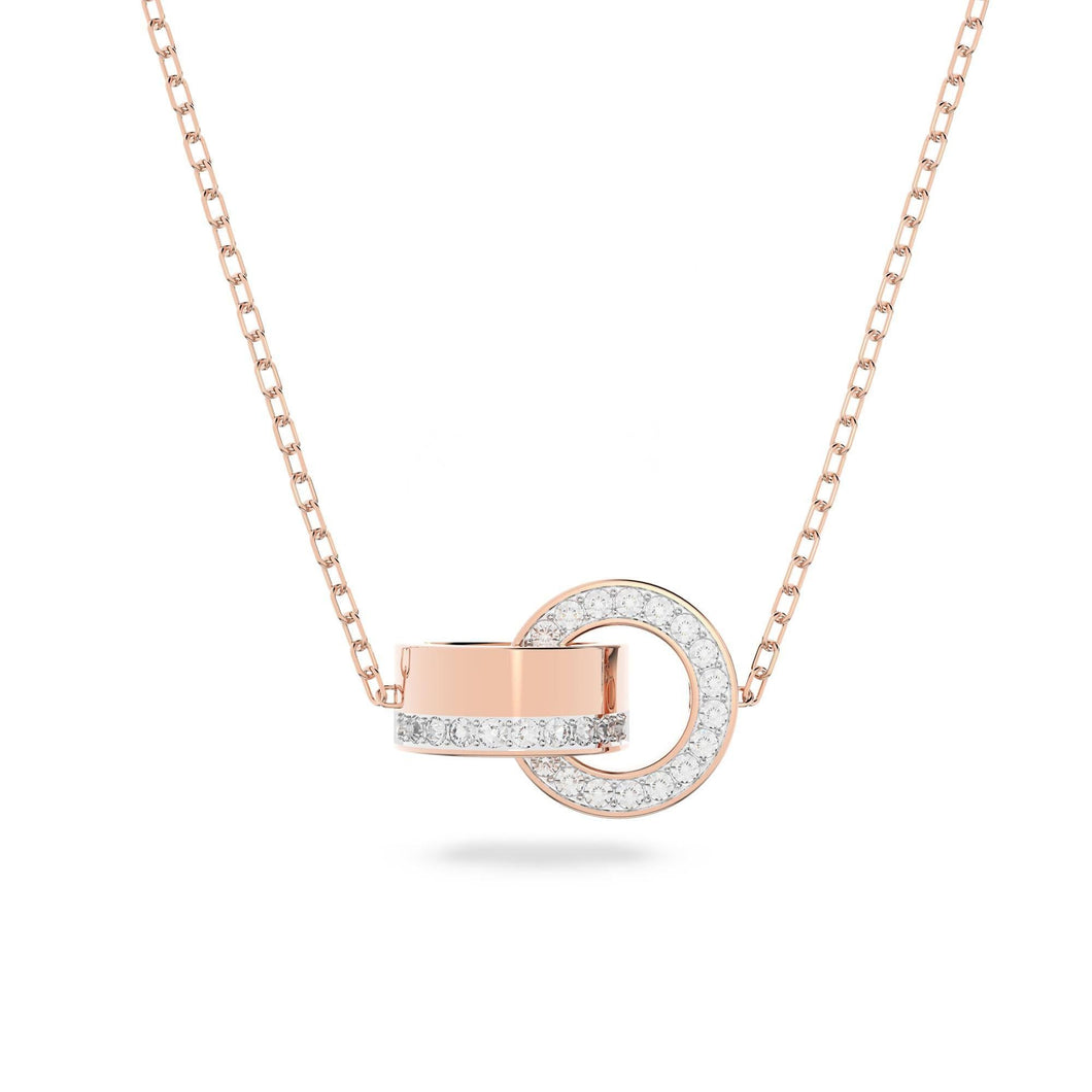 Swarovski Crystal Hollow Rose Gold-Tone Pendant Necklace