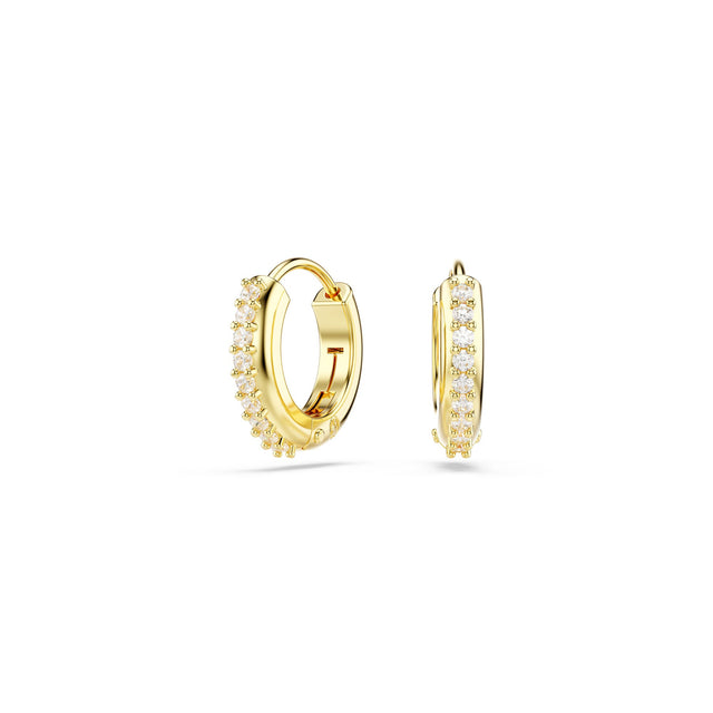Swarovski Crystal Matrix Gold-Tone Hoop Earrings