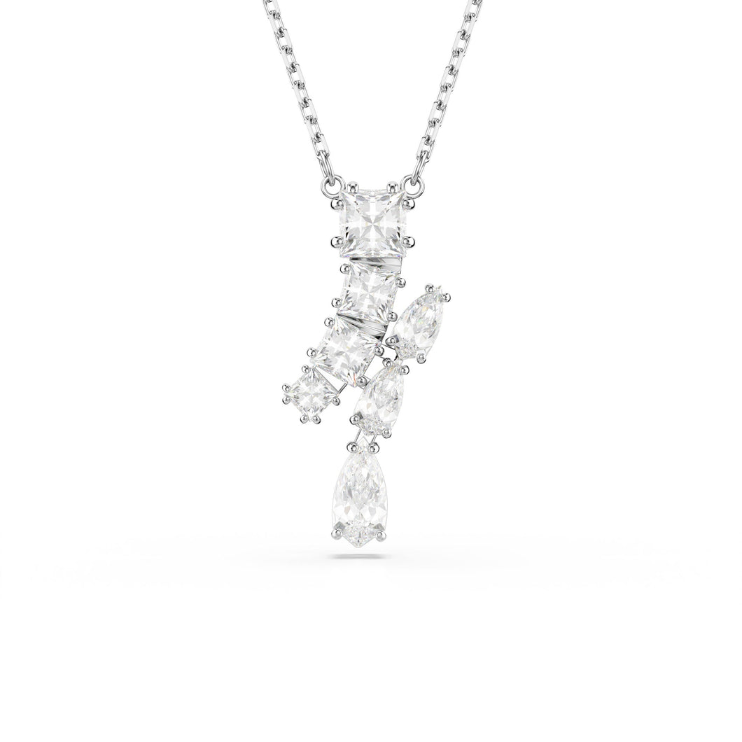 Swarovski Crystal Matrix Rhodium Plated Pendant Necklace