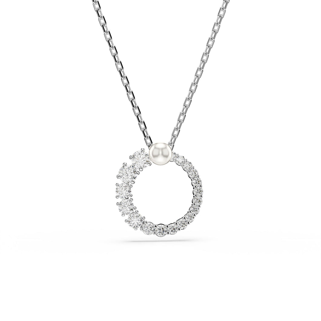 Swarovski Crystal Matrix Rhodium Plated Pendant Necklace