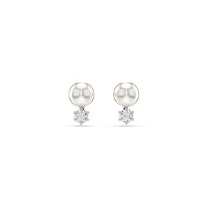 Swarovski Crystal Matrix Rhodium Plated Stud Earrings