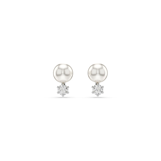 Swarovski Crystal Matrix Rhodium Plated Stud Earrings