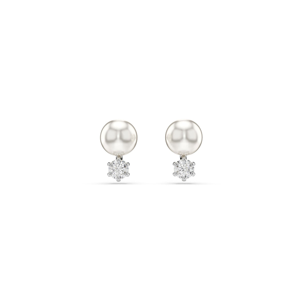 Swarovski Crystal Matrix Rhodium Plated Stud Earrings