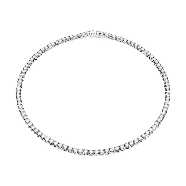Swarovski Crystal Matrix Tennis Rhodium Plated Necklace