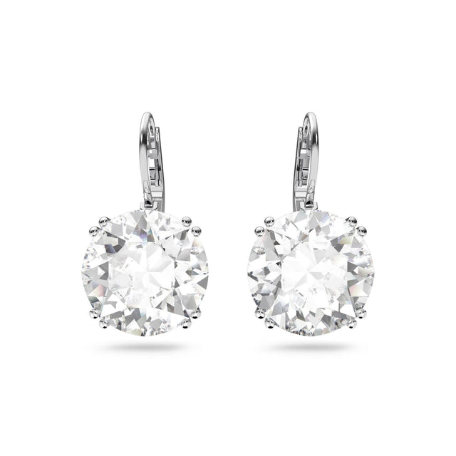 Swarovski Crystal Millenia Rhodium-Plated White Drop Earrings