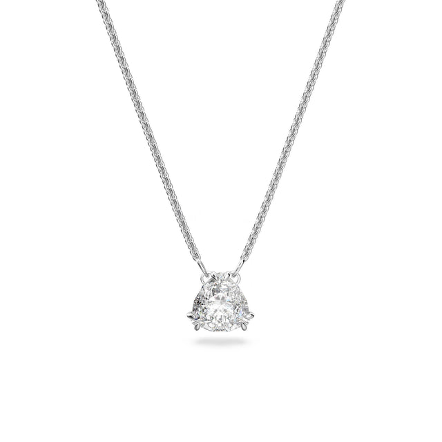 Swarovski Crystal Millenia Trilliant Rhodium-Plated Pendant Necklace