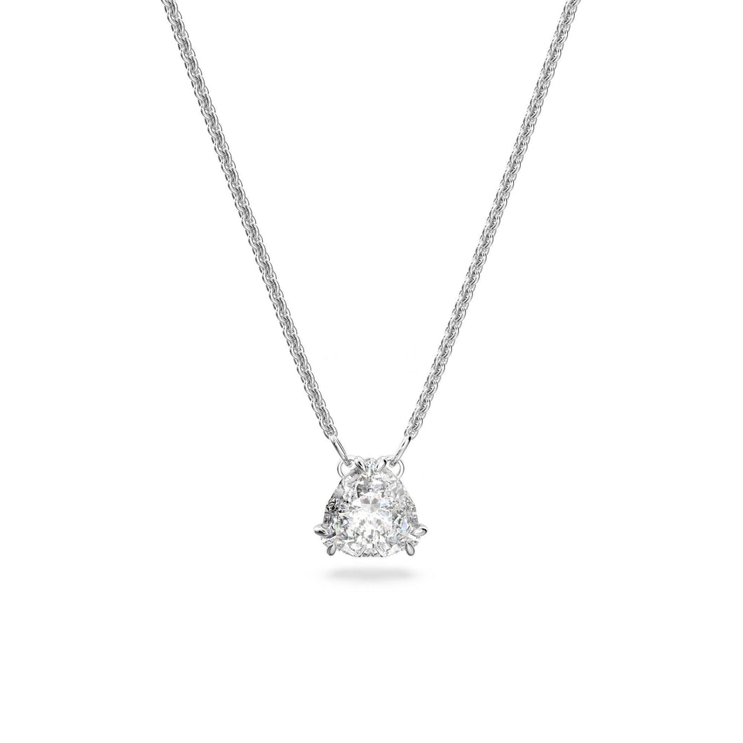 Swarovski Crystal Millenia Trilliant Rhodium-Plated Pendant Necklace