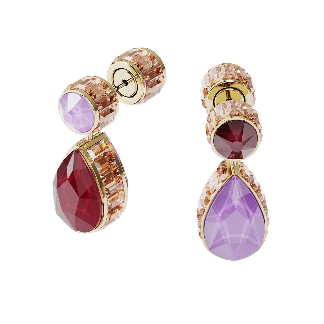 Swarovski Crystal Orbita Asymmetrical Drop Earrings