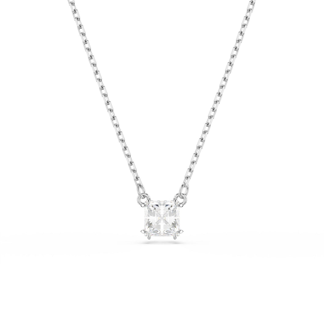 Swarovski Crystal Stilla Rhodium Plated Pendant Necklace