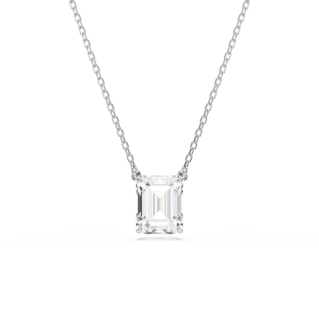 Swarovski Crystal Stilla Rhodium Plated Pendant Necklace
