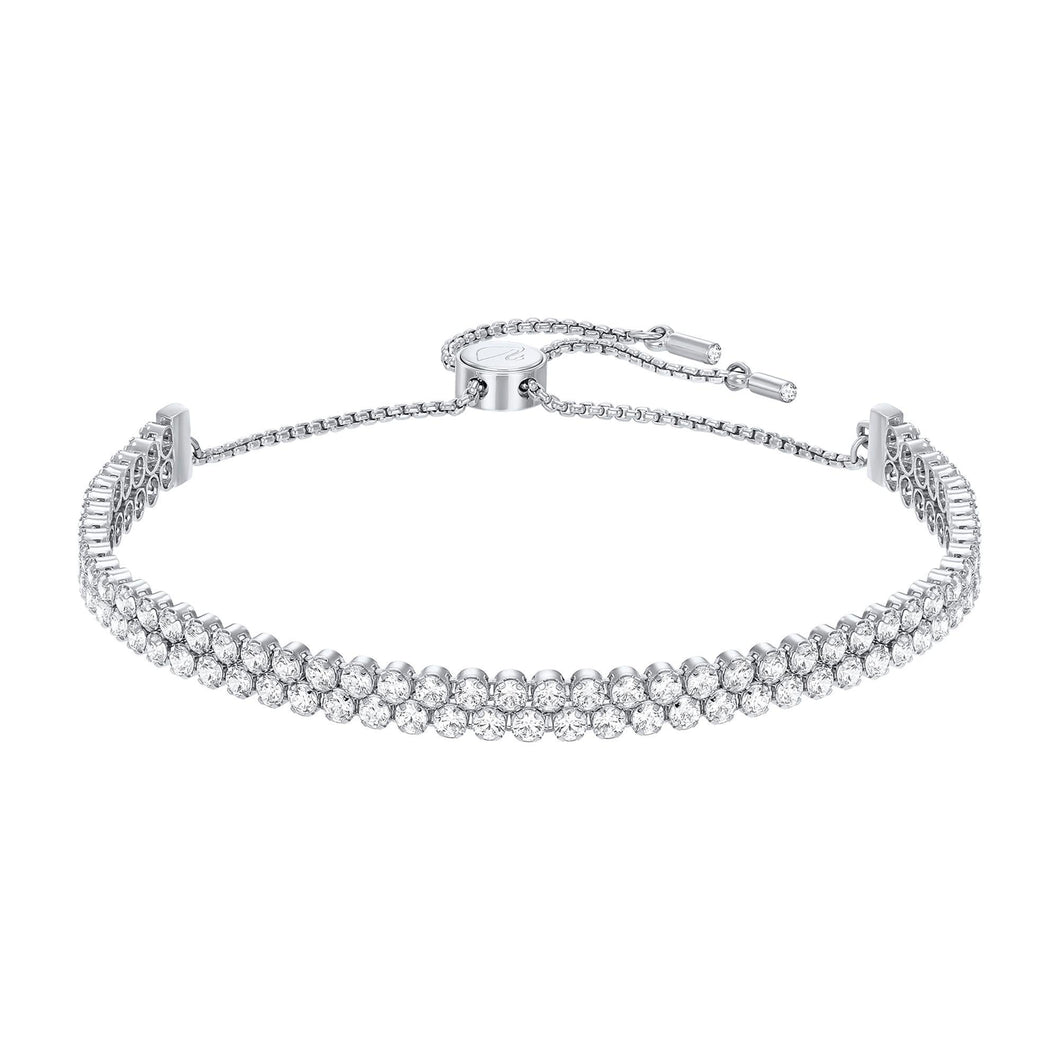 Swarovski Crystal Subtle White-Tone Bracelet