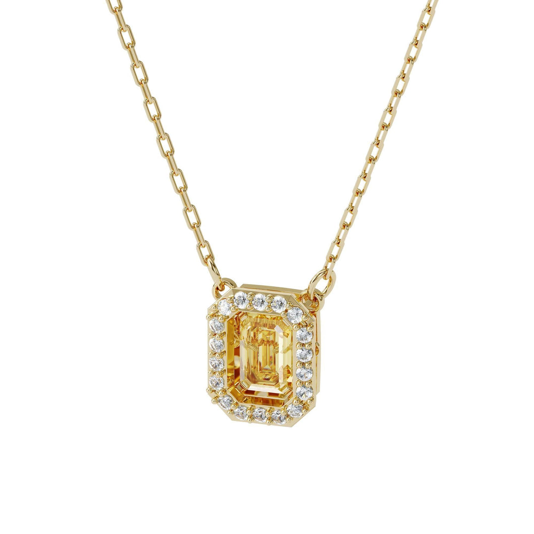 Swarovski Millenia Necklace with Canary Yellow Square Swarovski Zirconia