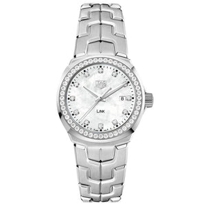 TAG Heuer LINK Quartz Diamond Mother-of-Pearl Dial Stainless Steel Watch 32mm - WBC1316.BA0600