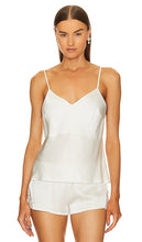 THE MODE Silk Fleur Camisole in White - THE MODE - Camisole Fleur en Soie en Blanc - THE MODE 白色丝绸 Fleur 吊带背心 - THE MODE Silk Fleur Camisole in Weiß - THE MODE 실크 플뢰르 캐미솔 화이트 색상 - THE MODE Canotta Fleur in seta bianca