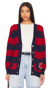 THE UPSIDE Roosevelt Piper Cardigan in Red - THE UPSIDE Roosevelt Piper Cardigan en Rouge - THE UPSIDE Roosevelt Piper 红色开衫 - THE UPSIDE Roosevelt Piper Cardigan in Rot - THE UPSIDE Roosevelt Piper 카디건레드 색상 - THE UPSSIDE Cardigan Piper Roosevelt in rosso