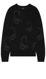 THRILLS Doomed Sweater in Black - Pull Thrills Doomed en noir - THRILLS Doomed 黑色毛衣 - THRILLS Doomed Pullover in Schwarz - THRILLS 둠스 스웨터블랙 색상 - THRILLS Maglione Doomed in nero