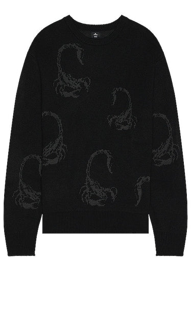 THRILLS Doomed Sweater in Black - Pull Thrills Doomed en noir - THRILLS Doomed 黑色毛衣 - THRILLS Doomed Pullover in Schwarz - THRILLS 둠스 스웨터블랙 색상 - THRILLS Maglione Doomed in nero