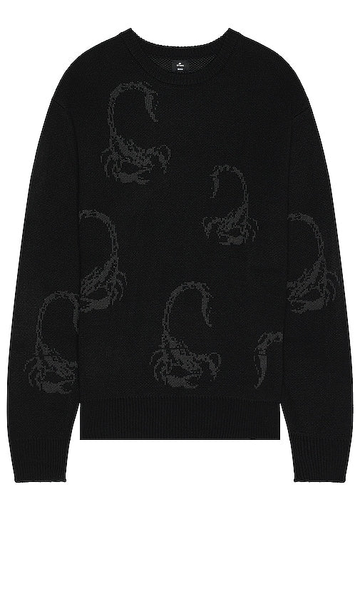 THRILLS Doomed Sweater in Black - Pull Thrills Doomed en noir - THRILLS Doomed 黑色毛衣 - THRILLS Doomed Pullover in Schwarz - THRILLS 둠스 스웨터블랙 색상 - THRILLS Maglione Doomed in nero