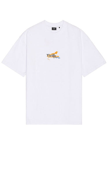 THRILLS Earthdrone Box Fit Oversize Tee in White - T-shirt oversize THHRILLS Earthdrone, coupe ajustée, blanc - THRILLS Earthdrone Box Fit 白色超大 T 恤 - THRILLS Earthdrone Box Fit Oversize-T-Shirt in Weiß - THRILLS Earthdrone 박스핏 오버사이즈 티셔츠 화이트 색상 - THRILLS Earthdrone Box Fit T-shirt oversize in bianco