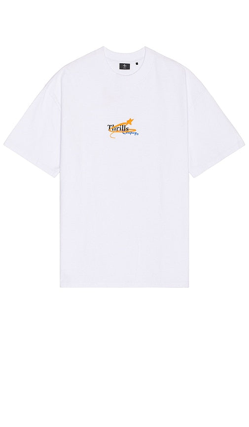 THRILLS Earthdrone Box Fit Oversize Tee in White - T-shirt oversize THHRILLS Earthdrone, coupe ajustée, blanc - THRILLS Earthdrone Box Fit 白色超大 T 恤 - THRILLS Earthdrone Box Fit Oversize-T-Shirt in Weiß - THRILLS Earthdrone 박스핏 오버사이즈 티셔츠 화이트 색상 - THRILLS Earthdrone Box Fit T-shirt oversize in bianco
