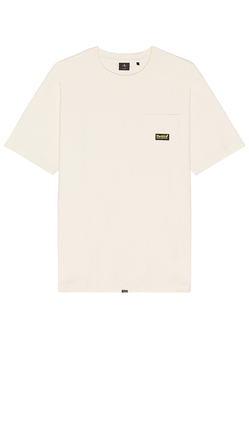 THRILLS Union Workwear Oversize Fit Pocket Tee in Cream - THRILLS Union Workwear - T-shirt oversize avec poche - Crème - THRILLS Union 工作服 奶油色超大口袋 T 恤 - THRILLS Union Workwear Oversize-Fit-Taschen-T-Shirt in Creme - THRILLS Union 워크웨어 오버사이즈 핏 포켓 티셔츠 (크림색) - THRILLS Union Workwear T-shirt tascabile oversize in crema