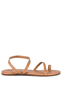 TKEES Mia Napa Sandal in Beige | Beach Bum Flat Sandals for Women