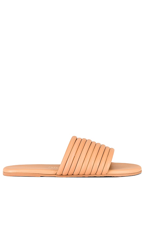 TKEES Caro Sandal in Tan | Nude Slides for Women