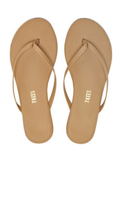TKEES Foundations Matte Flip Flop in Brown | Cocobutter Flat Sandals for Women
