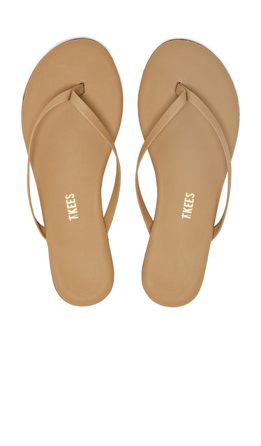 TKEES Foundations Matte Flip Flop in Brown | Cocobutter Flat Sandals for Women