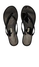 TKEES Glosses Flip Flop in Black | Licorice Flip Flop Sandals for Women