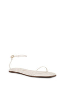 TKEES Square Toe Twiggy Sandal in Cream