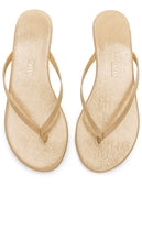 TKEES Glitters Flip Flop in Metallic Gold