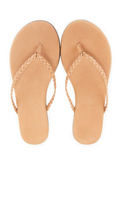 TKEES Lily Braid Sandal in Nude | Pout Flip Flop Sandals for Women
