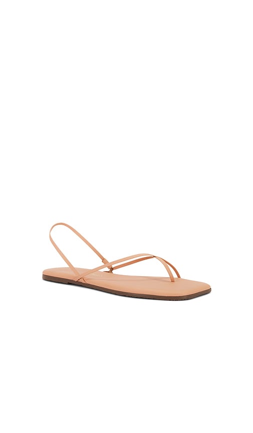 TKEES Square Toe Millie Sandal in Nude