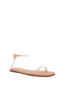 TKEES Square Toe Twiggy Sandal in Nude