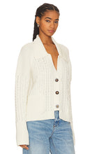 The Knotty Ones Zemyna Cable Cardigan in Ivory