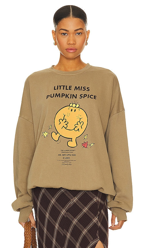 The Laundry Room Little Miss Pumpkin Spice Jumper in Tan - The Laundry Room - Pull Little Miss Pumpkin Spice - Fauve - The Laundry Room Little Miss Pumpkin Spice 黄褐色毛衣 - The Laundry Room Little Miss Pumpkin Spice Pullover in Hellbraun - The Laundry Room Little Miss Pumpkin 스파이스 점퍼(탠 색상) - Maglione The Laundry Room Little Miss Pumpkin Spice in marrone chiaro