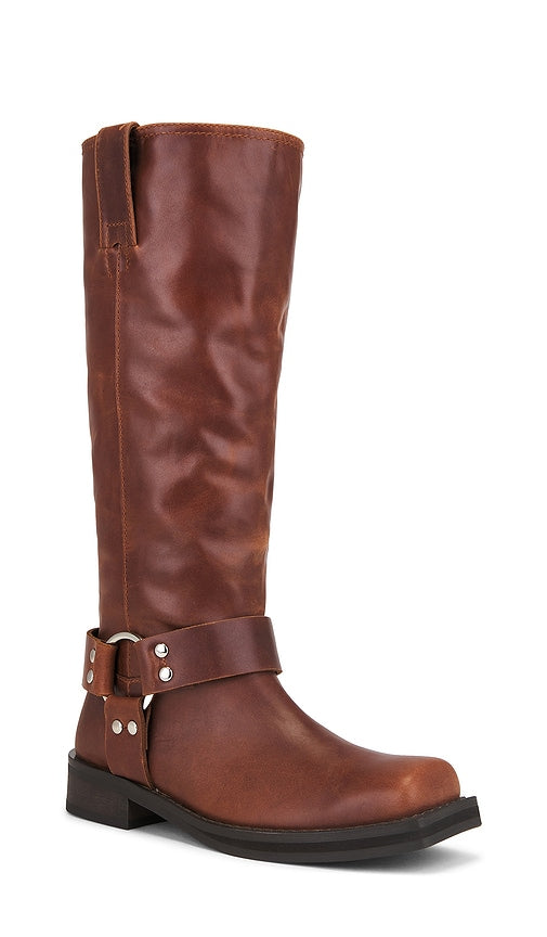 Tony Bianco Biker Boot in Cognac