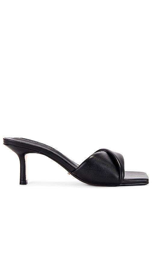 Tony Bianco Alexa Mule in Black | Black Nappa Mules for Women