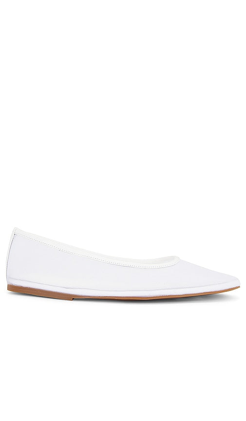 Tony Bianco Marvel Flat in White | White Ballet Flats for Women