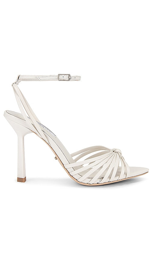Tony Bianco Maxos Heel in White | Bone Open Toe Heels for Women