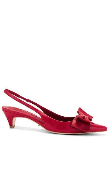 Tony Bianco Divine Heel in Red | Ruby Sling Back Heels for Women