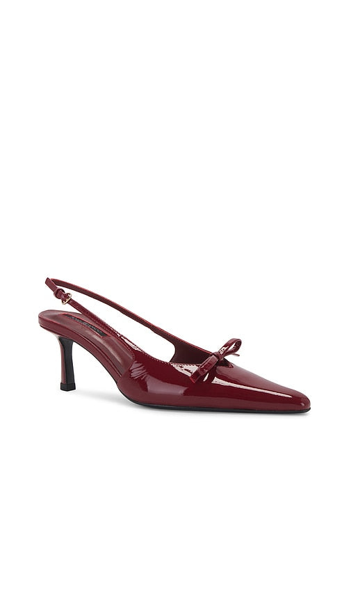 Tony Bianco Quill Slingback in Burgundy