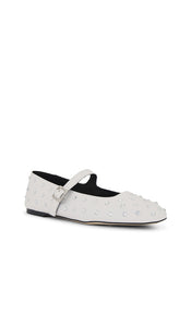 Tony Bianco Buffy Flat in White