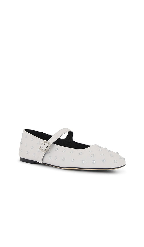 Tony Bianco Buffy Flat in White